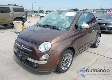 2012 Fiat 500 Lounge from USA, damaged, VIN 3C3CFFCR7CT248587